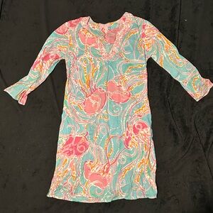 Lilly Pulitzer Pink and Blue Swim Coverup